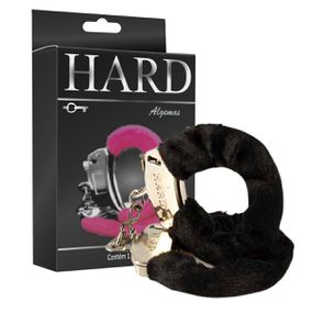 Algema em Metal Com Pelúcia Hard (HA109P) - Preto - Use Hard - Fabricante e Sex Shop especializada em prazer anal 
