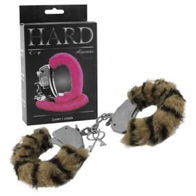 Algema em Metal Com Pelúcia Hard (HA109P) - Tigre... - Use Hard - Fabricante e Sex Shop especializada em prazer anal 