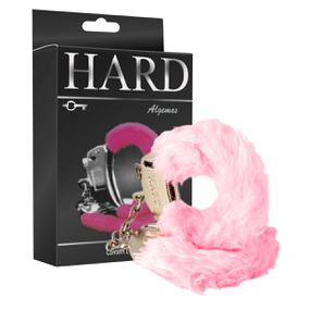 Algema em Metal Com Pelúcia Hard (HA109P) - Rosa - Use Hard - Fabricante e Sex Shop especializada em prazer anal 