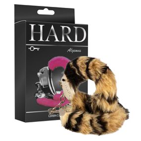 Algema em Metal Com Pelúcia Hard (HA109P) - Tigre... - Use Hard - Fabricante e Sex Shop especializada em prazer anal 
