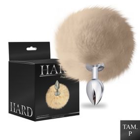 Plug Metálico PomPom Claro Hard (HA115-ST605) - Cr... - Use Hard - Fabricante e Sex Shop especializada em prazer anal 