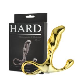 Massageador de Próstata em Metal (HA125) - Dourado - Use Hard - Fabricante e Sex Shop especializada em prazer anal 