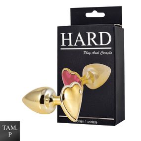 Plug de Metal Dourado Com Pedra de Coração (HA161D... - Use Hard - Fabricante e Sex Shop especializada em prazer anal 