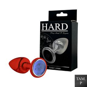 Plug Metálico P Signos Aquário (HA162AQ) - Vermelh... - Use Hard - Fabricante e Sex Shop especializada em prazer anal 