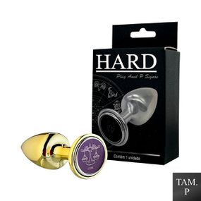 Plug Metálico P Signos Libra (HA162LI) - Dourado - Use Hard - Fabricante e Sex Shop especializada em prazer anal 