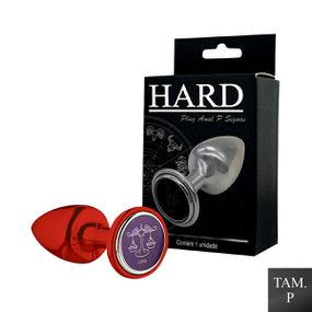 Plug Metálico P Signos Libra (HA162LI) - Vermelho - Use Hard - Fabricante e Sex Shop especializada em prazer anal 