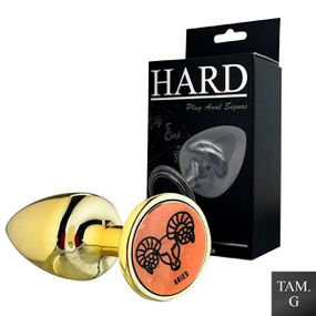 Plug Metálico G Signos Áries (HA164AR) - Dourado - Use Hard - Fabricante e Sex Shop especializada em prazer anal 