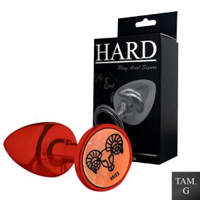 Plug Metálico G Signos Áries (HA164AR) - Vermelho - Use Hard - Fabricante e Sex Shop especializada em prazer anal 