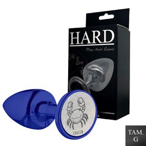 Plug Metálico G Signos Câncer (HA164CA) - Azul - Use Hard - Fabricante e Sex Shop especializada em prazer anal 