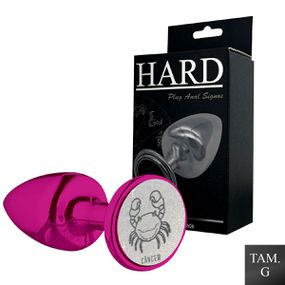 Plug Metálico G Signos Câncer (HA164CA) - Rosa - Use Hard - Fabricante e Sex Shop especializada em prazer anal 
