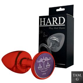 Plug Metálico G Signos Libra (HA164LI) - Vermelho - Use Hard - Fabricante e Sex Shop especializada em prazer anal 