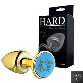 Plug Metálico G Signos Peixes (HA164PX) - Dourado - Use Hard - Fabricante e Sex Shop especializada em prazer anal 