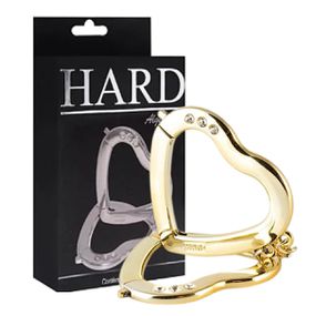 Algema em Metal Coração em Metal (HA173) - Dourado... - Use Hard - Fabricante e Sex Shop especializada em prazer anal 