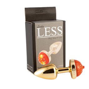 Plug Less P Com Led (HA182) - Dourado - Use Hard - Fabricante e Sex Shop especializada em prazer anal 