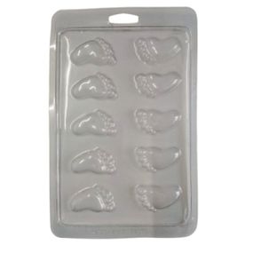 Forma Acetato Formato de Pezinho 1un (KF705) - Pa... - Use Hard - Fabricante e Sex Shop especializada em prazer anal 