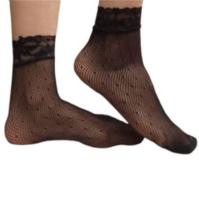 Meia Girl Socks (NO:201) - Preta - Use Hard - Fabricante e Sex Shop especializada em prazer anal 
