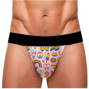 Cueca Jockstrap Pride Paz (PS1169) - Padrão - Use Hard - Fabricante e Sex Shop especializada em prazer anal 