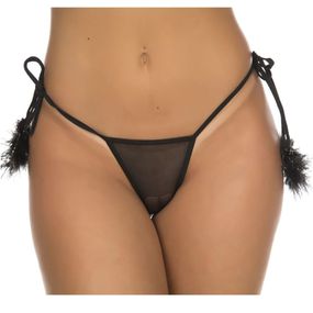 Calcinha Pompom (PS6014) - Preta - Use Hard - Fabricante e Sex Shop especializada em prazer anal 