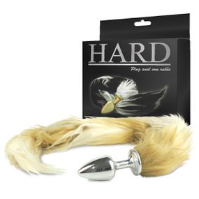 Plug Metálico Cromado Com Cauda Hard (HA117C-ST608... - Use Hard - Fabricante e Sex Shop especializada em prazer anal 