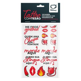 Cartela de Tatuagem Provisória Sexy Fantasy (ST800... - Use Hard - Fabricante e Sex Shop especializada em prazer anal 