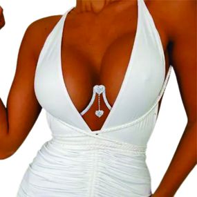 Jóia Para Os Seios Com Strass Prateado (YSJK820) -... - Use Hard - Fabricante e Sex Shop especializada em prazer anal 