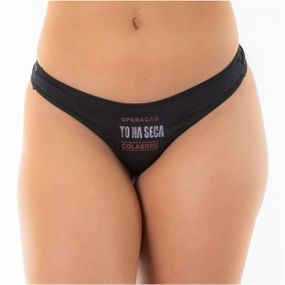 Calcinha Frase (PS6083) - Preto - Use Hard - Fabricante e Sex Shop especializada em prazer anal 