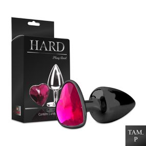 Plug Metálico P Pedra Formato de Coração Hard (CSA... - Use Hard - Fabricante e Sex Shop especializada em prazer anal 