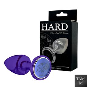 Plug Metálico M Signos Aquário (HA163AQ) - Lilás - Use Hard - Fabricante e Sex Shop especializada em prazer anal 