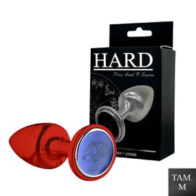 Plug Metálico M Signos Aquário (HA163AQ) - Vermelh... - Use Hard - Fabricante e Sex Shop especializada em prazer anal 