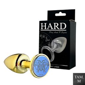 Plug Metálico M Signos Gêmeos (HA163GE) - Dourado - Use Hard - Fabricante e Sex Shop especializada em prazer anal 