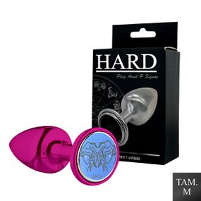 Plug Metálico M Signos Gêmeos (HA163GE) - Rosa - Use Hard - Fabricante e Sex Shop especializada em prazer anal 