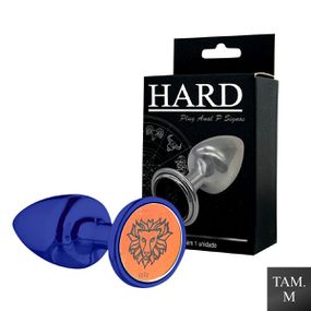 Plug Metálico M Signos Leão (HA163LE) - Azul - Use Hard - Fabricante e Sex Shop especializada em prazer anal 