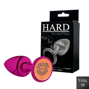 Plug Metálico M Signos Leão (HA163LE) - Rosa - Use Hard - Fabricante e Sex Shop especializada em prazer anal 