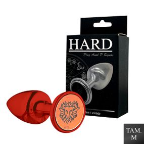 Plug Metálico M Signos Leão (HA163LE) - Vermelho - Use Hard - Fabricante e Sex Shop especializada em prazer anal 