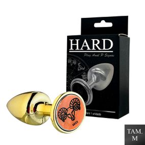 Plug Metálico M Signos Áries (HA163AR) - Dourado - Use Hard - Fabricante e Sex Shop especializada em prazer anal 
