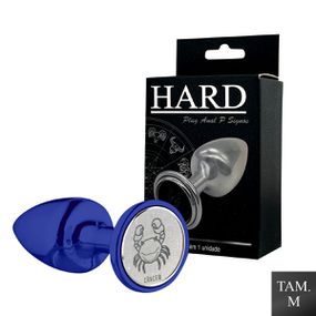 Plug Metálico M Signos Câncer (HA163CA) - Azul - Use Hard - Fabricante e Sex Shop especializada em prazer anal 