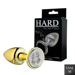 Plug Metálico M Signos Câncer (HA163CA) - Dourado - Use Hard - Fabricante e Sex Shop especializada em prazer anal 