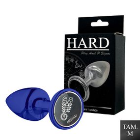 Plug Metálico M Signos Escorpião (HA163ES) - Azul - Use Hard - Fabricante e Sex Shop especializada em prazer anal 