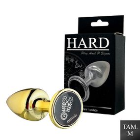 Plug Metálico M Signos Escorpião (HA163ES) - Doura... - Use Hard - Fabricante e Sex Shop especializada em prazer anal 
