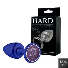 Plug Metálico M Signos Libra (HA163LI) - Azul - Use Hard - Fabricante e Sex Shop especializada em prazer anal 