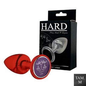 Plug Metálico M Signos Libra (HA163LI) - Vermelho - Use Hard - Fabricante e Sex Shop especializada em prazer anal 