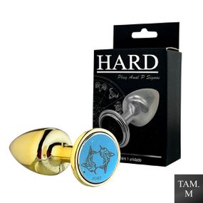 Plug Metálico M Signos Peixes (HA163PX) - Dourado - Use Hard - Fabricante e Sex Shop especializada em prazer anal 