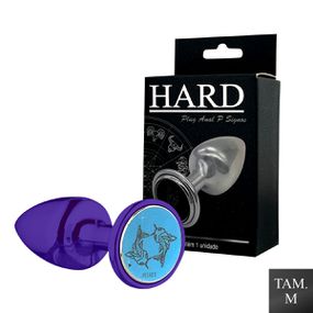 Plug Metálico M Signos Peixes (HA163PX) - Lilás - Use Hard - Fabricante e Sex Shop especializada em prazer anal 