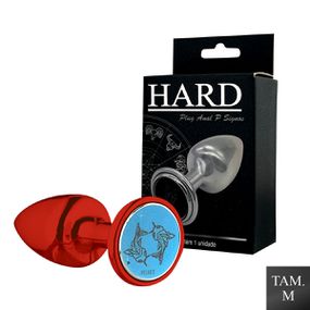Plug Metálico M Signos Peixes (HA163PX) - Vermelho - Use Hard - Fabricante e Sex Shop especializada em prazer anal 