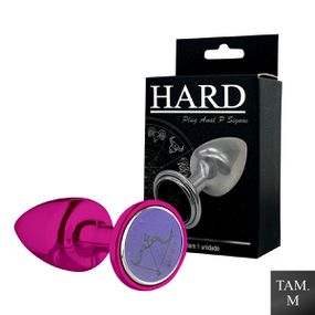 Plug Metálico M Signos Sagitário (HA163SA) - Rosa - Use Hard - Fabricante e Sex Shop especializada em prazer anal 