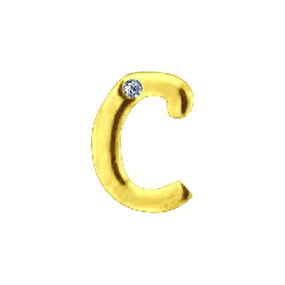 Letras Para Personalização Dourada (HA180D). - C - Use Hard - Fabricante e Sex Shop especializada em prazer anal 