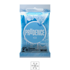 Preservativo Prudence Ice 3un (00385) - Padrão - atacadostar.com.br