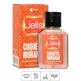 Gel Comestível Jells Hot 30ml (ST106) - Coquetel Morango - atacadostar.com.br