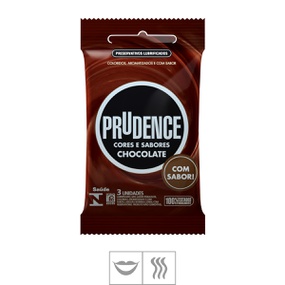 Preservativo Prudence Cores e Sabores 3un (ST128) - Chocolat - atacadostar.com.br