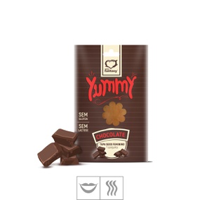 Tapa Sexo Comestível Feminino Yummy (ST590) - Chocolate - lojasacaso.com.br